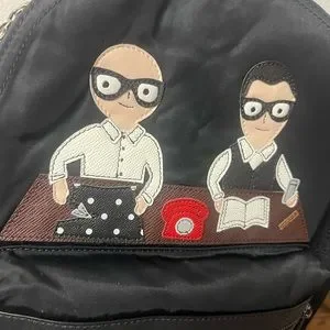 DOLCE & GABBANA Nylon Family Patch Backpack Black , poor zipper condition m_64c010a324237acd6cb23037.jpg main image 2